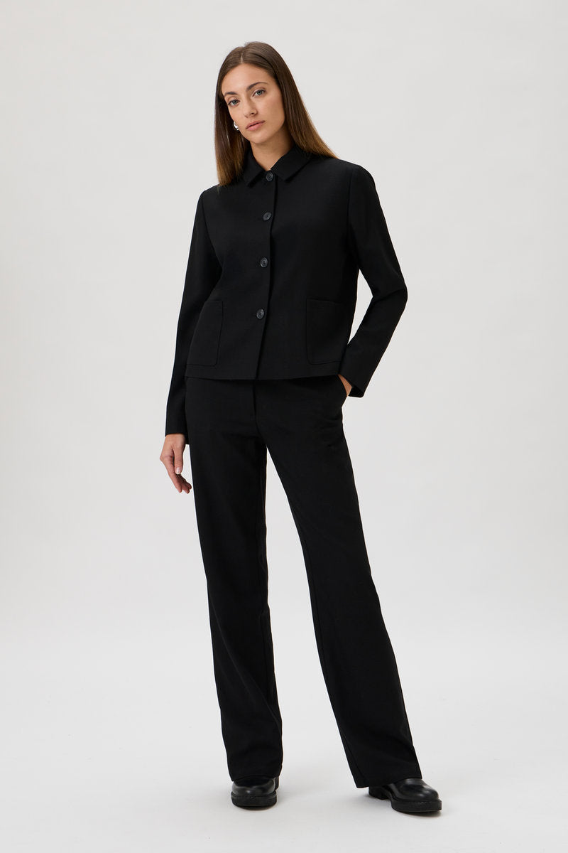 Short Cotton Stretch Jacket – Papabile - 5038 Black