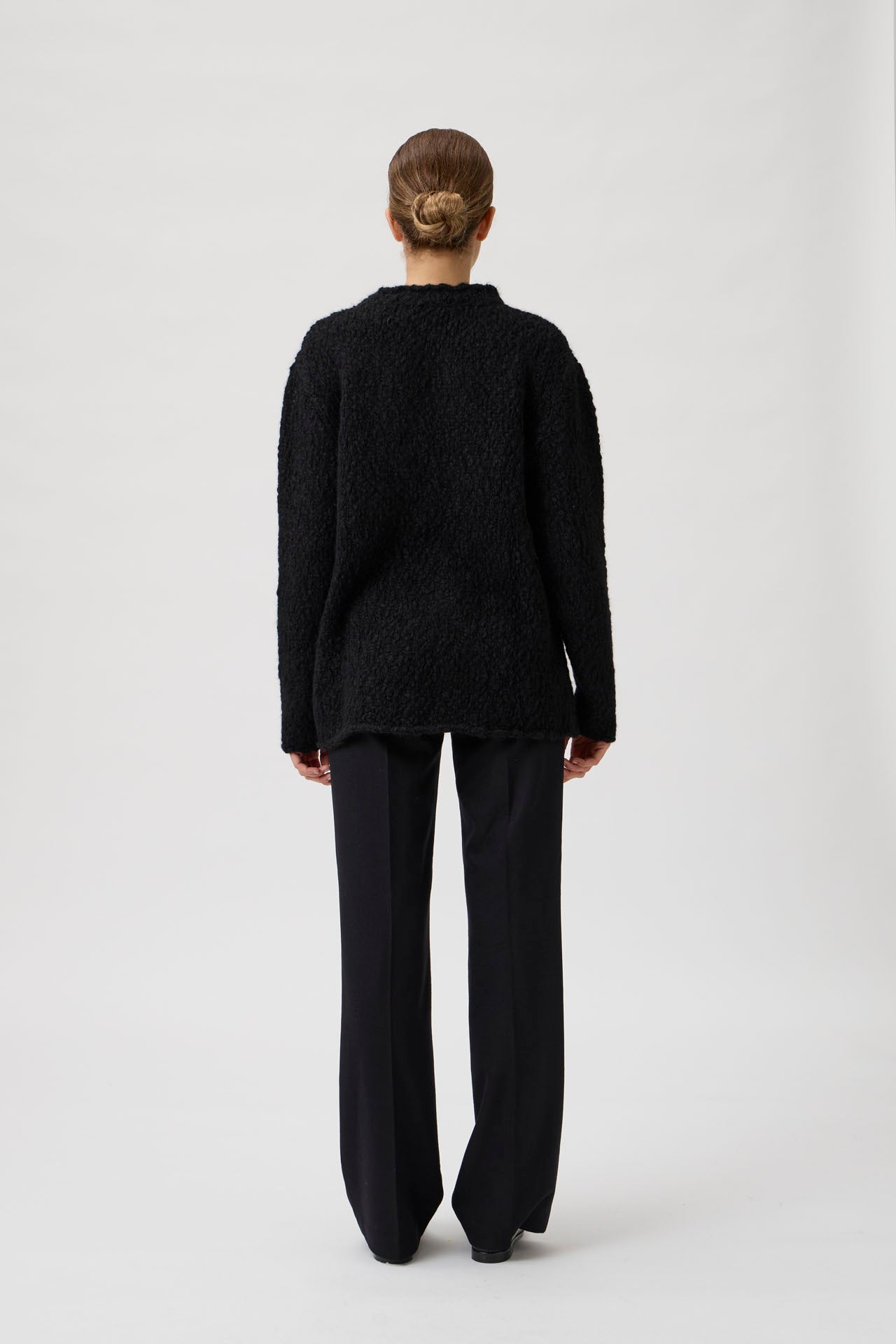 Oversize alpaca sweater - Black