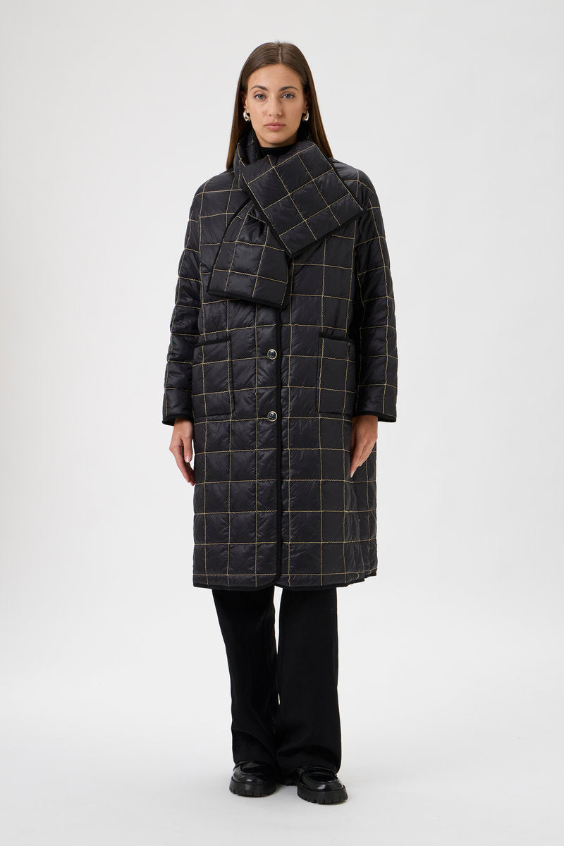 Quiltet coat - 6010 Black