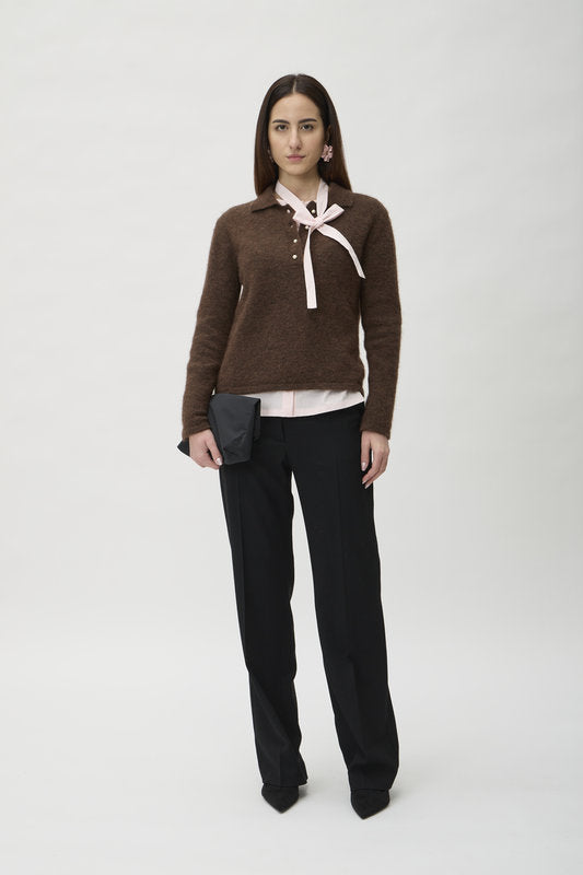 Sweater Long Sleeves in Sid – 7087 Marrone
