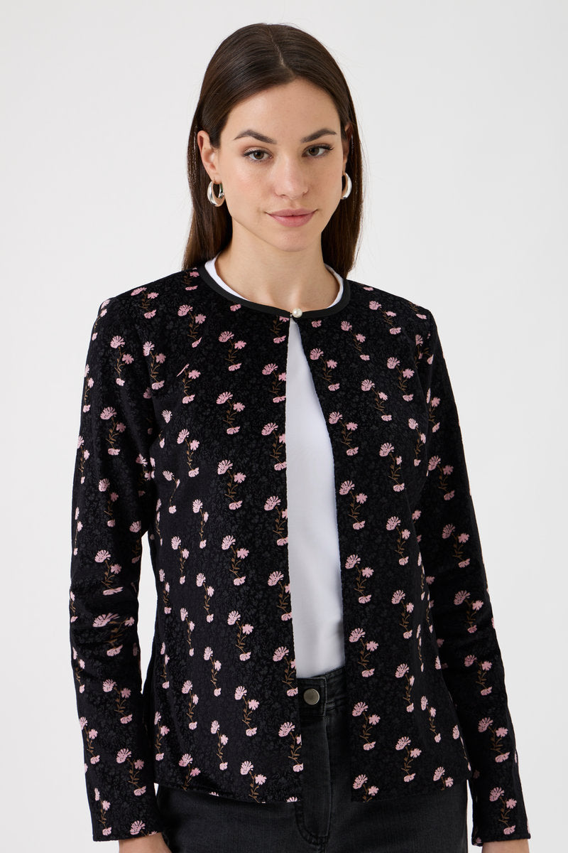 Bouse Jacket in Velvet - 2240 Fiori