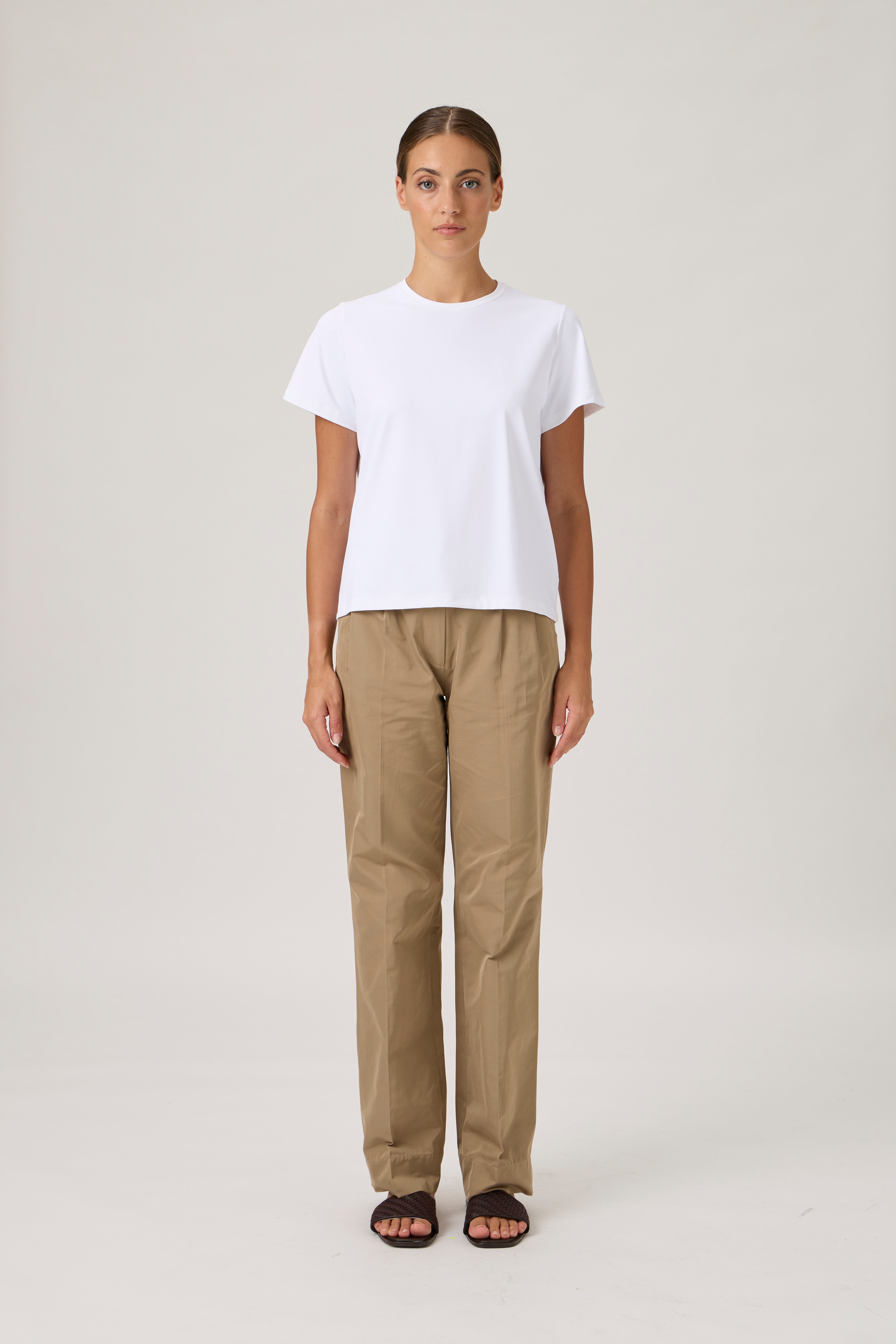 Loose Fitted Classic T-shirt - 1166 White