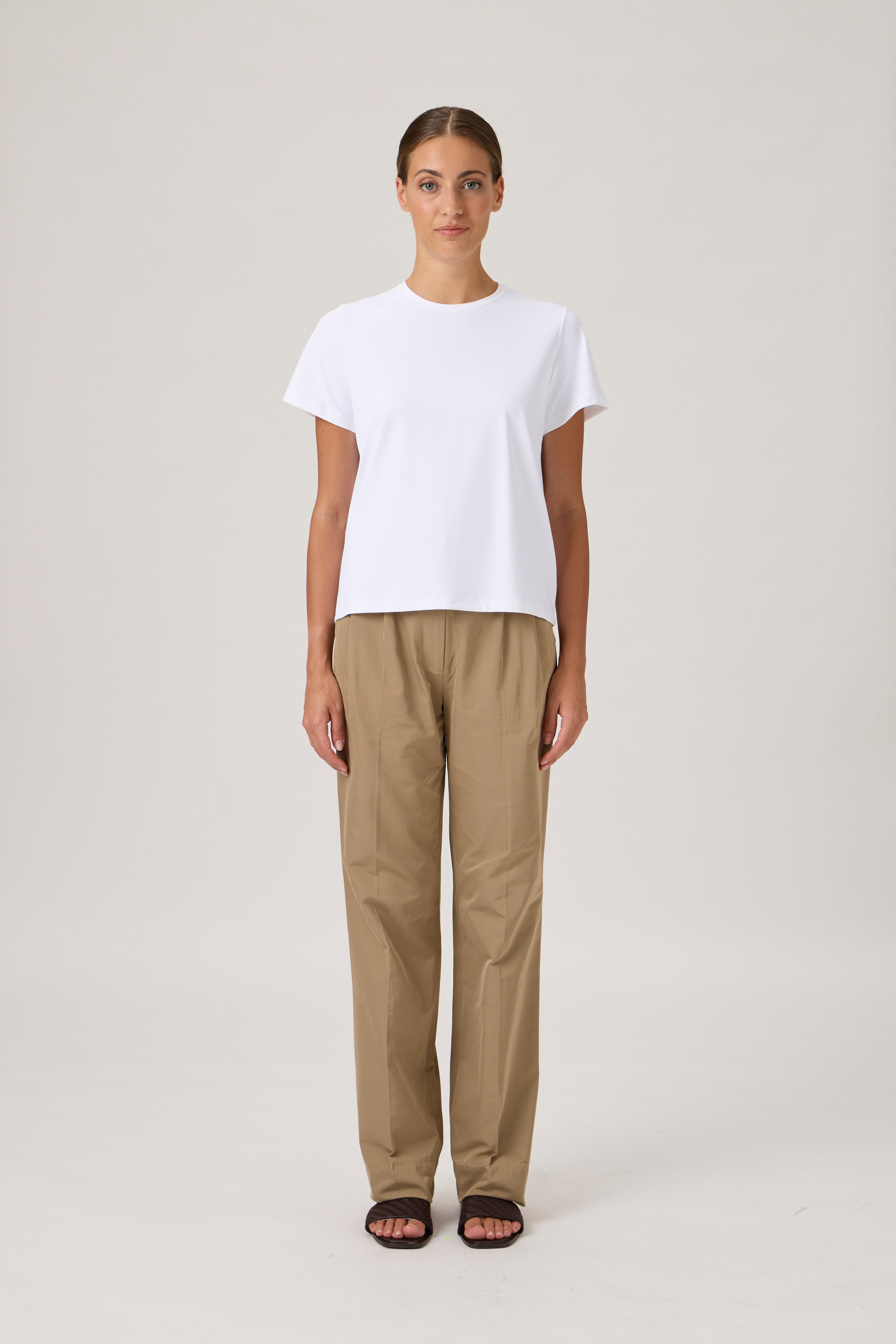 Loose Fitted Classic T-shirt - 1166 White